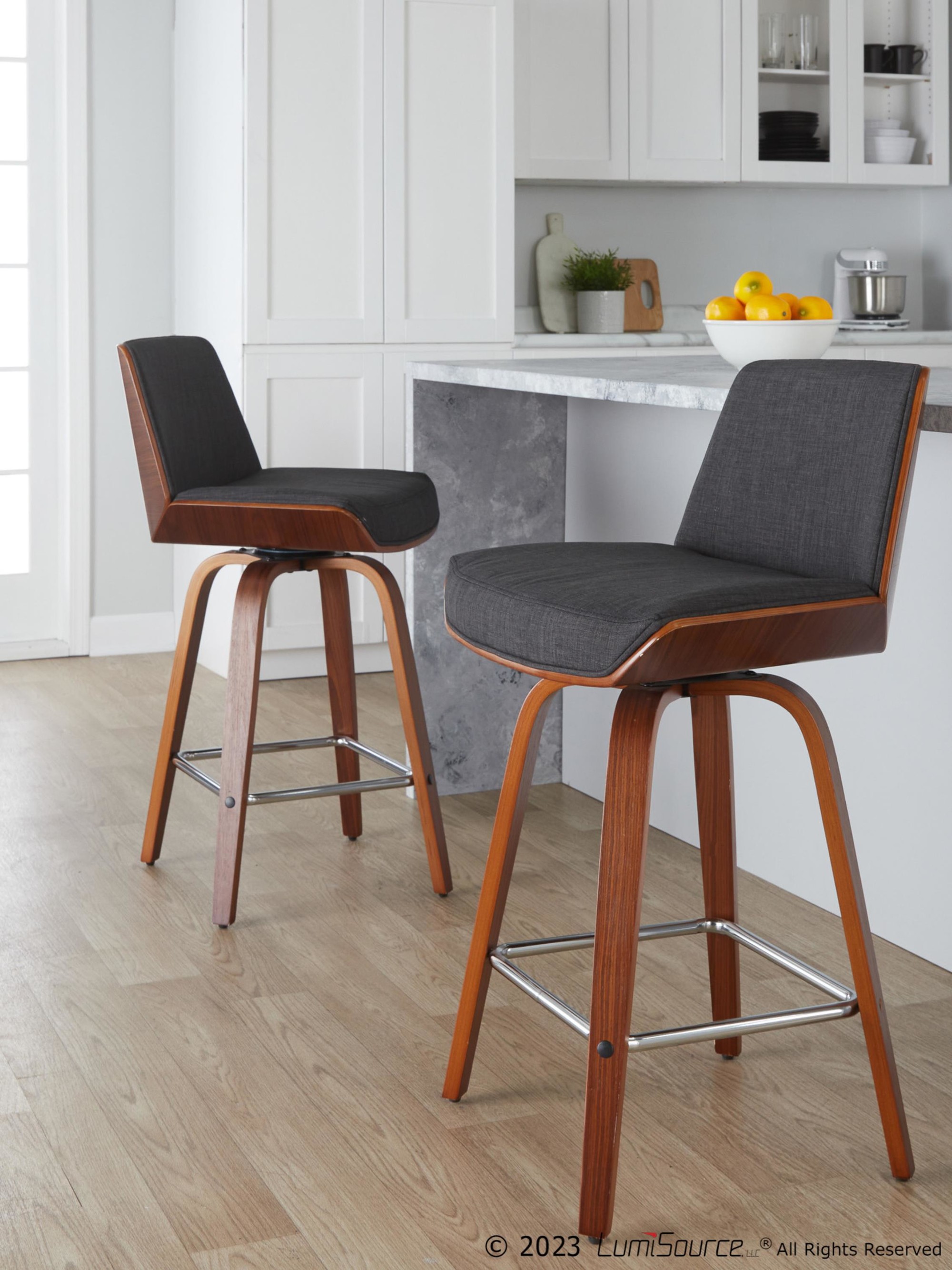 Corazza 26" Fixed-height Counter Stool - Set Of 2